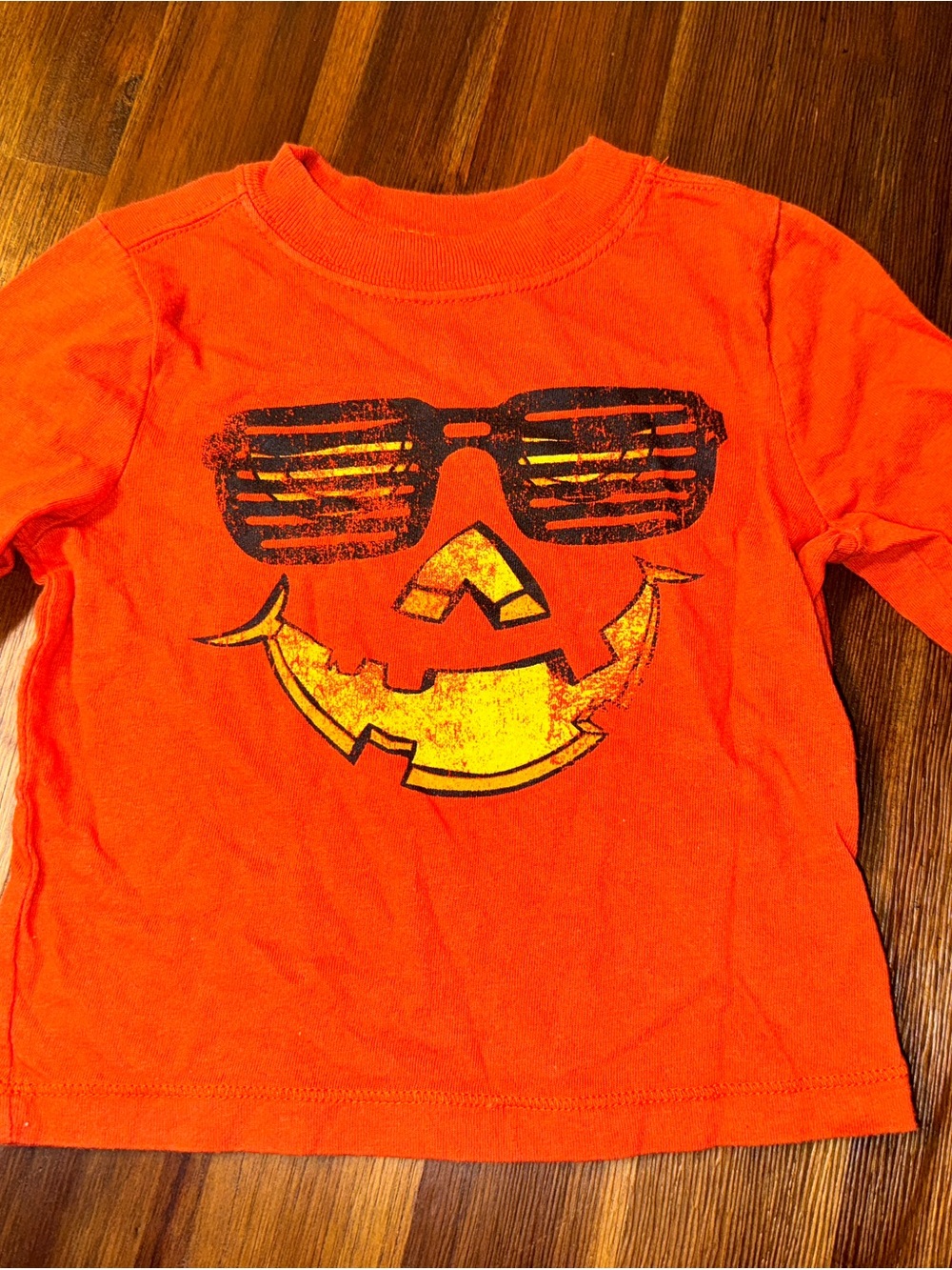 Old Navy Baby Halloween Pumpkin Graphic Long Sleeve Shirt 12–18M - Picture 8 of 8
